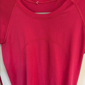 Lululemon Athletica Vibrant Red Long Sleeve Top